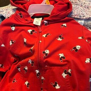 Disney Red Mickey Mouse Kids Sweatshirt